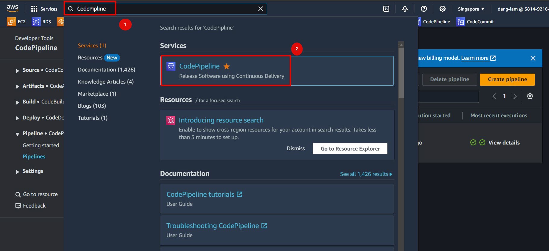 codepipline